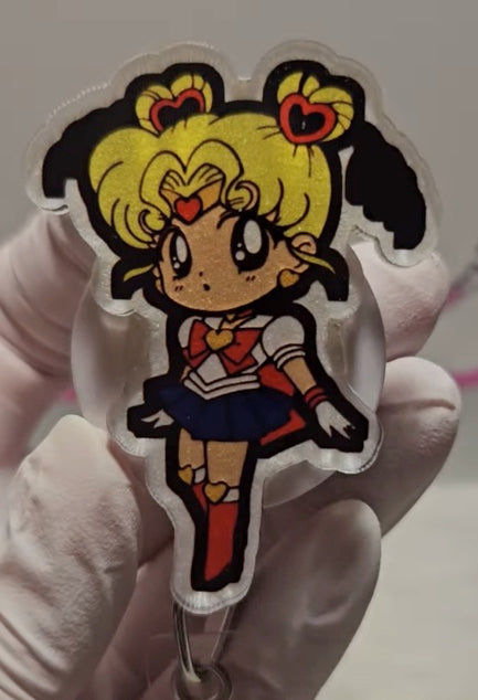 Sailor Moon Girl Badge Reel