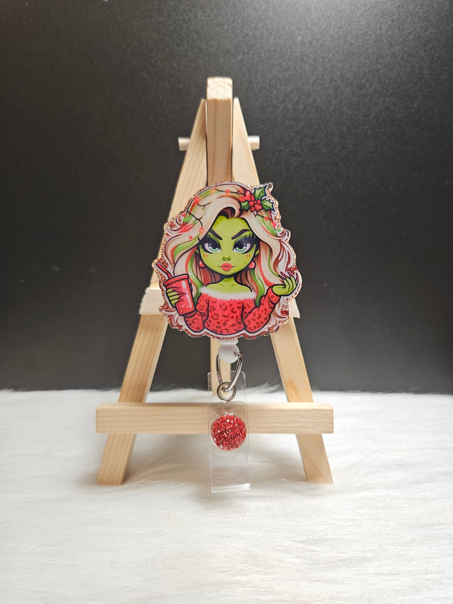Grinch Girl Badge