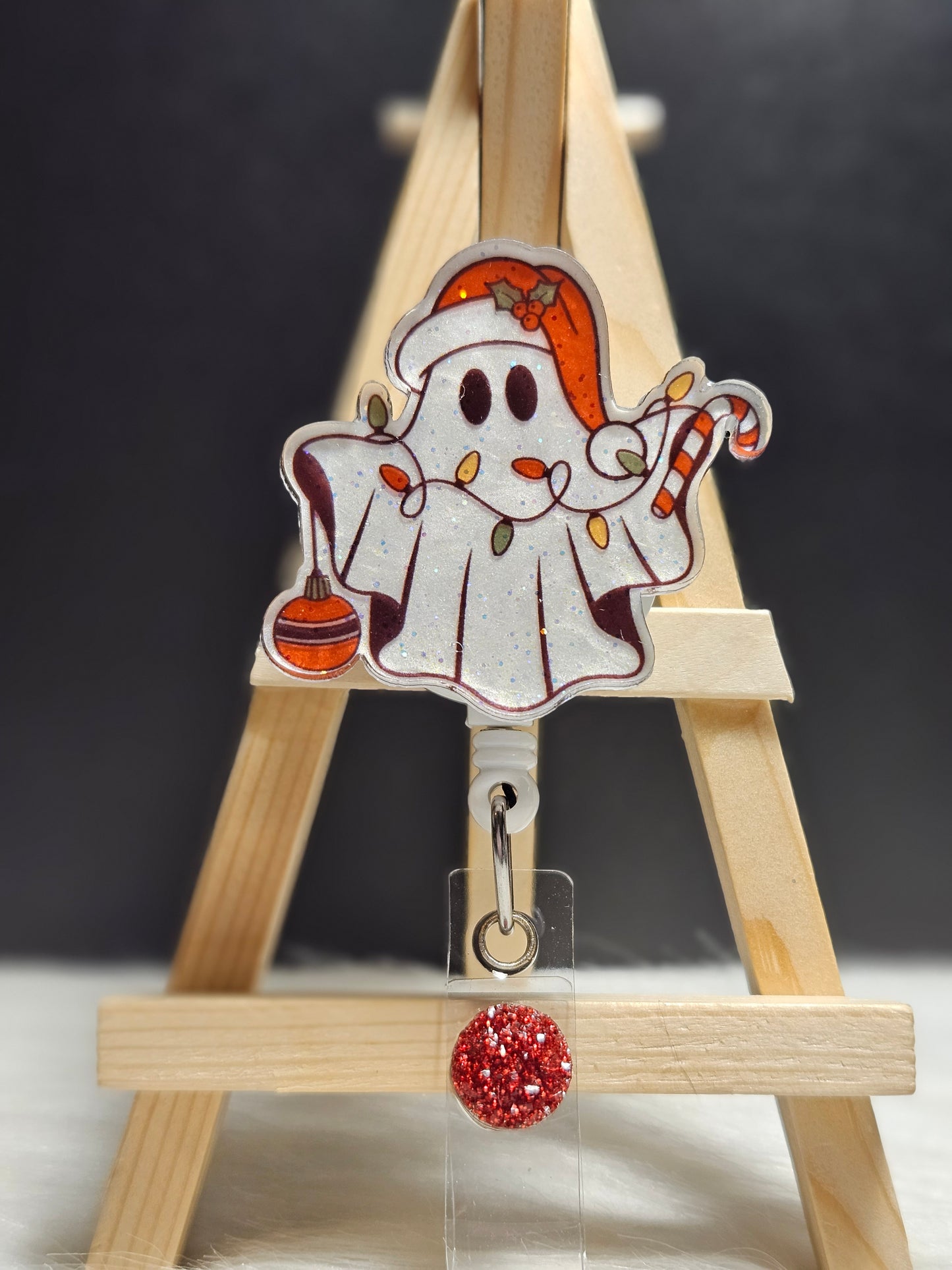 Christmas Ghost Badge Reel