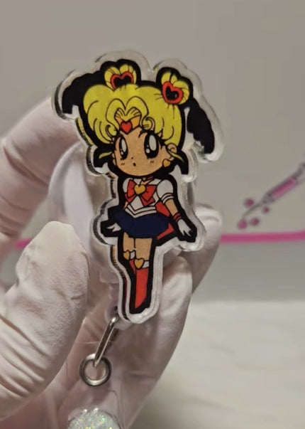 Sailor Moon Girl Badge Reel