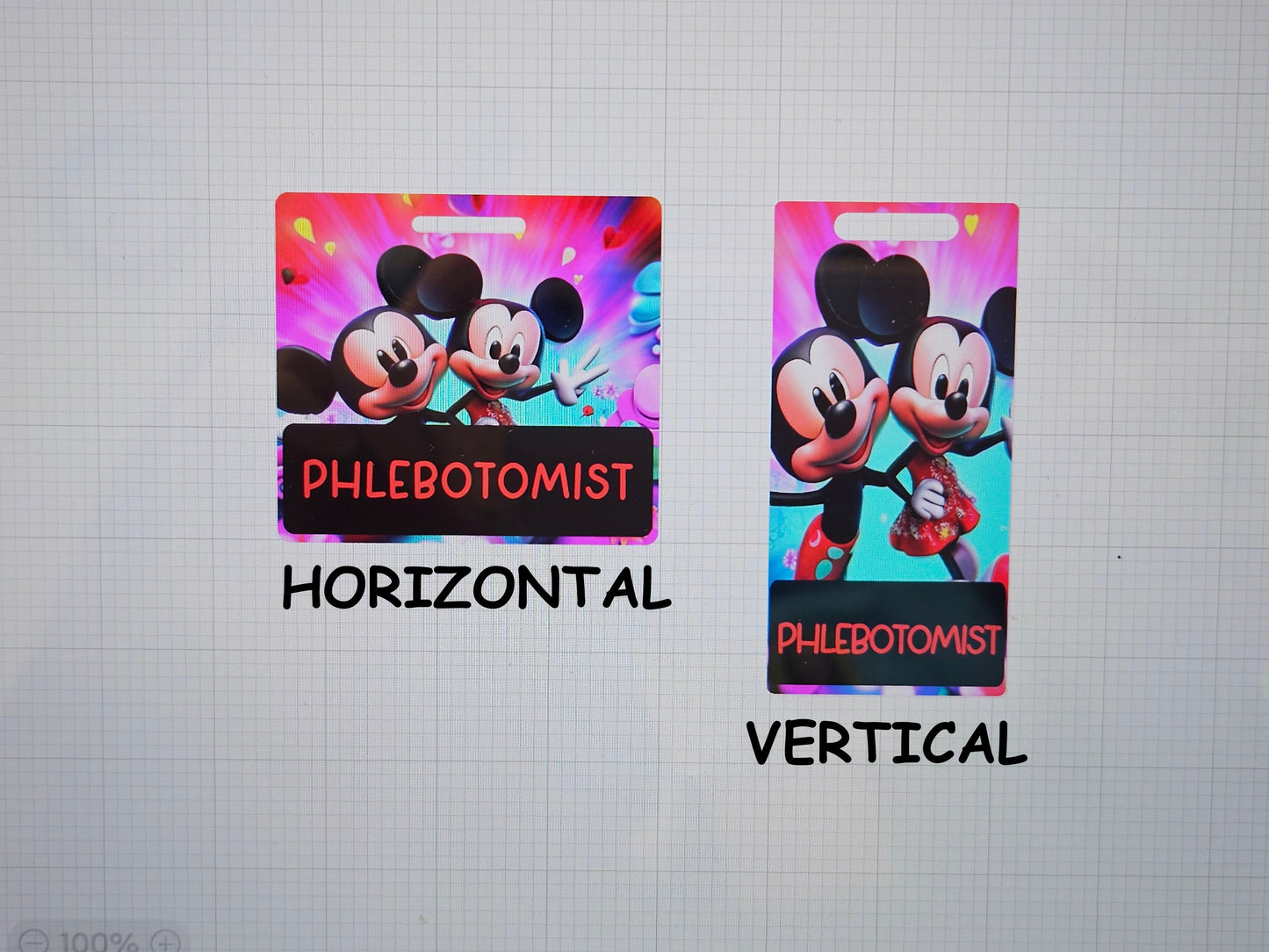 Badge Buddy-Minnie And Mickey