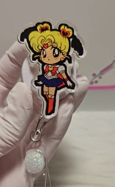 Sailor Moon Girl Badge Reel