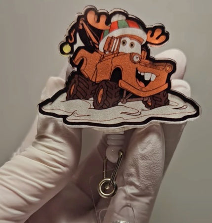 Christmas Mater Badge Reel