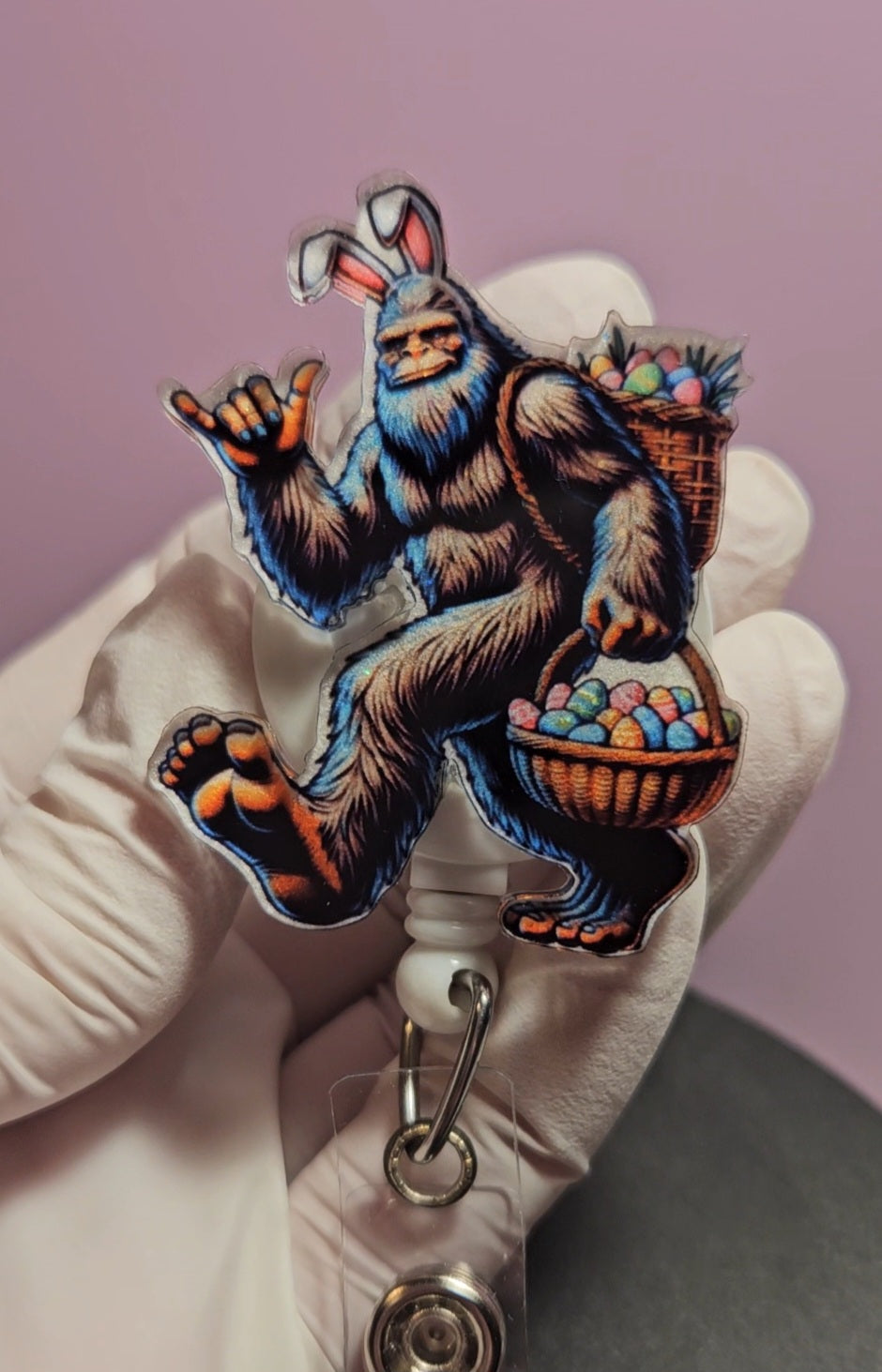 Big Foot Easter Badge