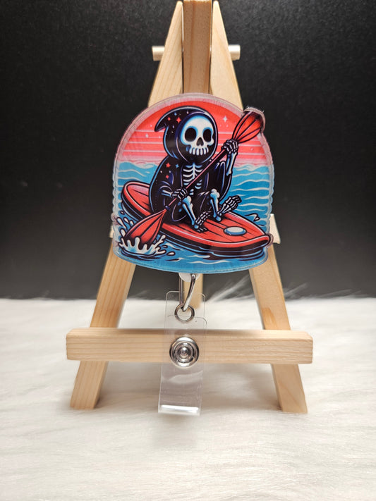 Paddle Boarding Skeleton