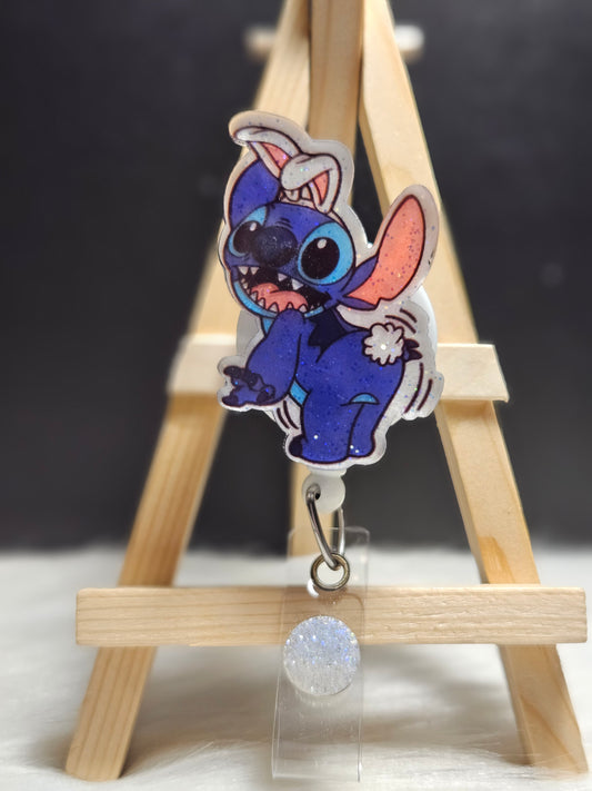 Stitch Bunny Badge Reel