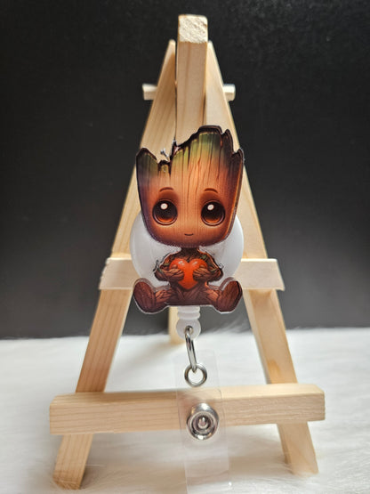 Groot With Heart Badge