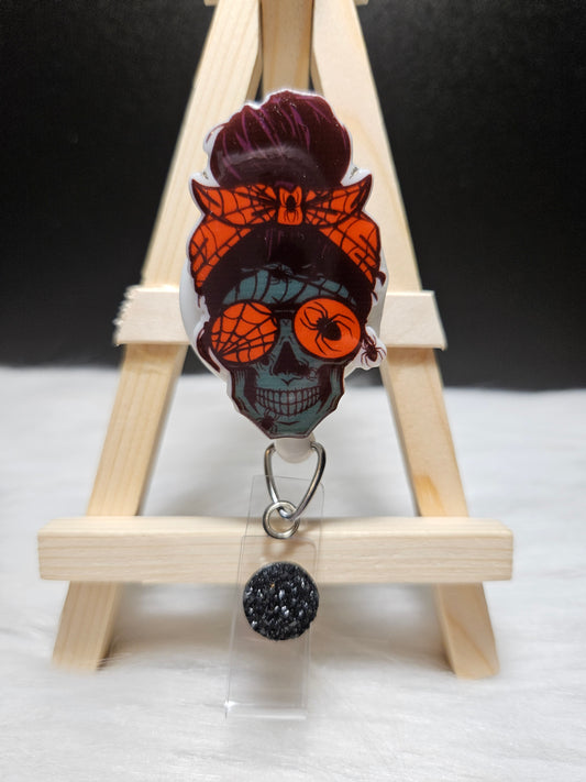 Scary Halloween Face Badge Reel