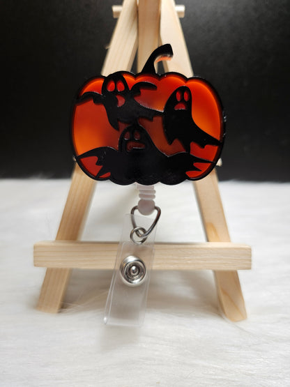 Halloween Pumpkin Badge Reels