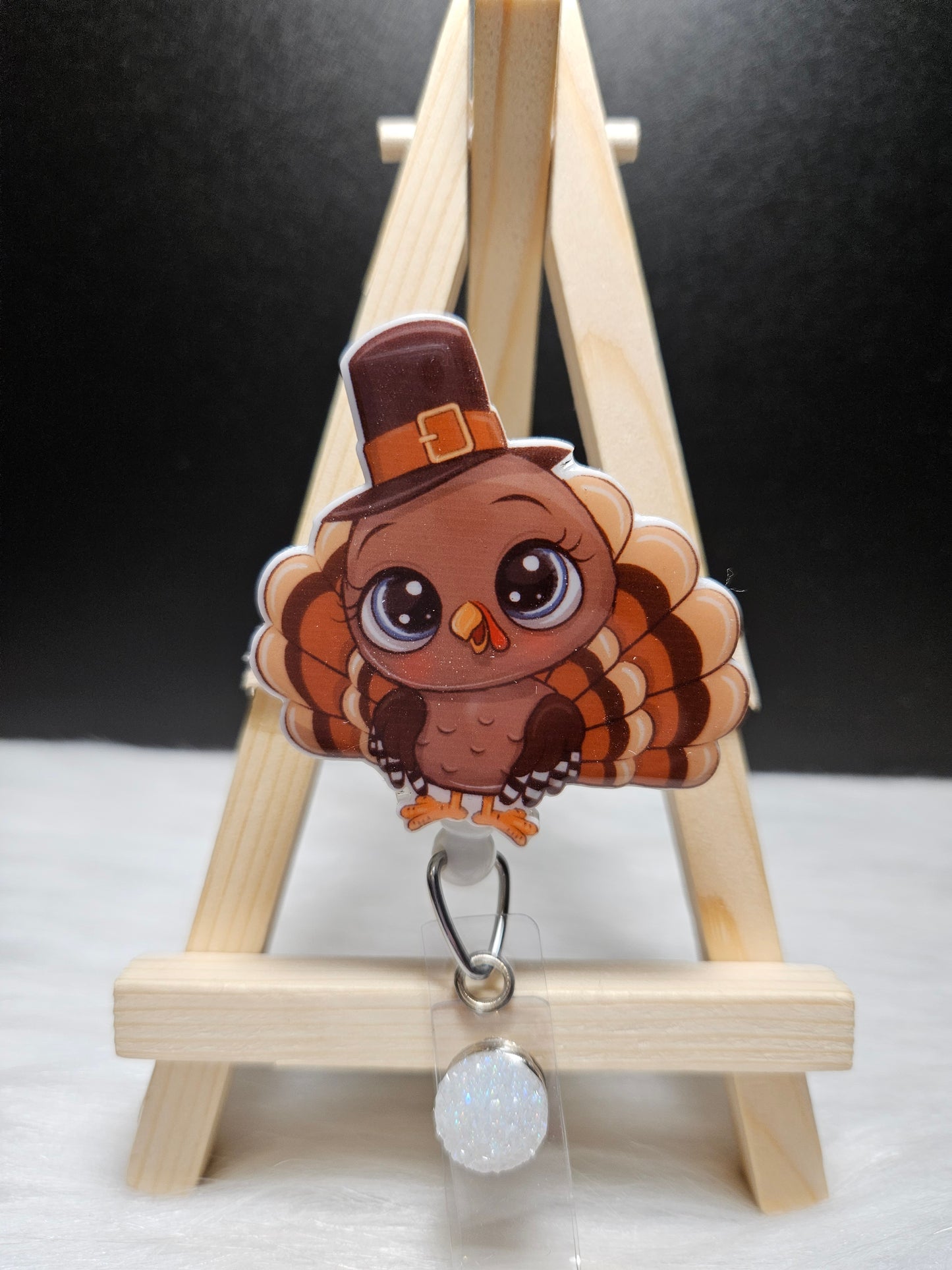 Cute Turkey Badge Reel