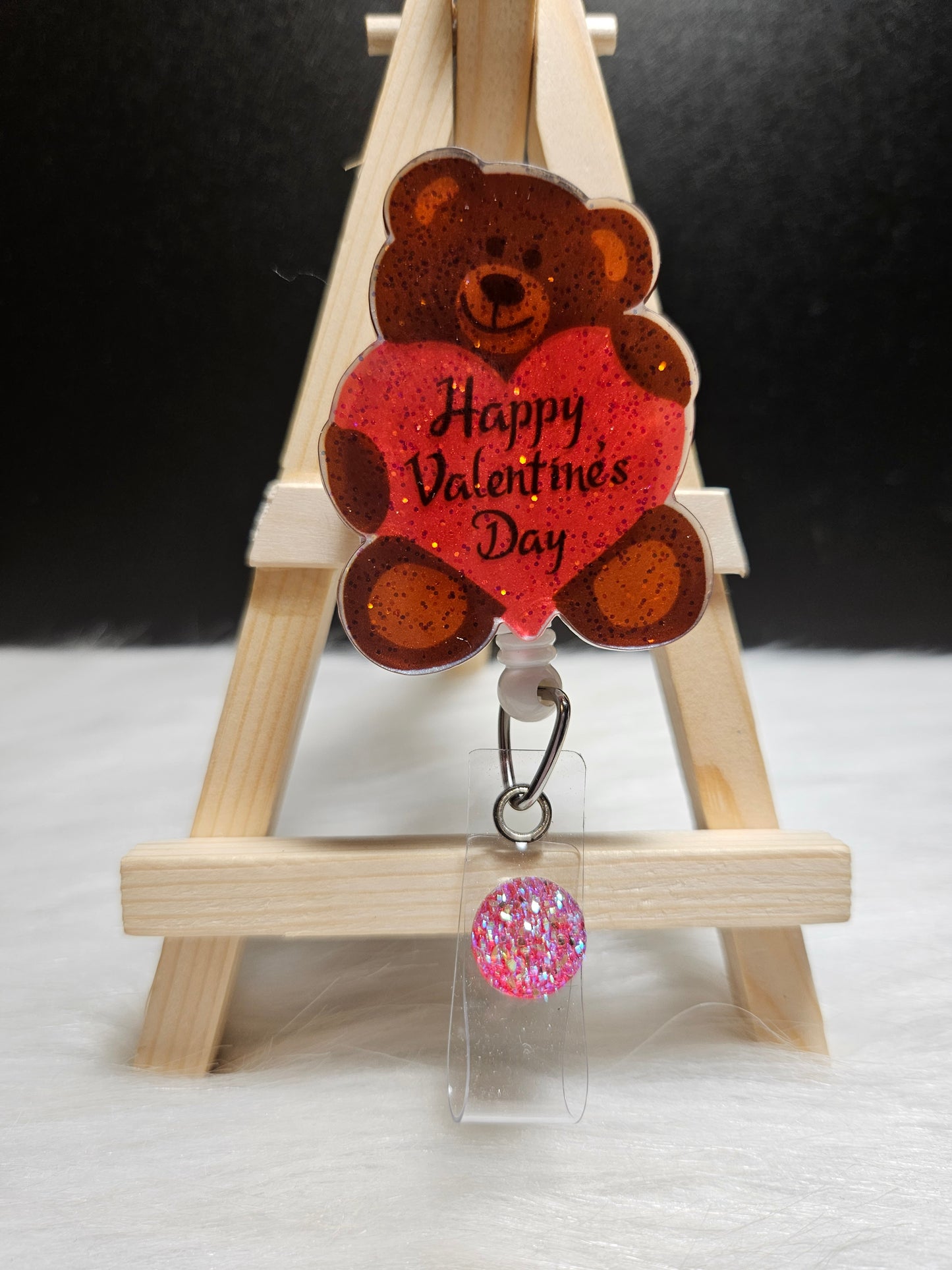 Happy Valentine's Bear Badge Reel