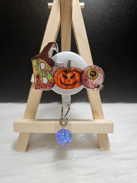 Halloween "Boo" Badge Reel