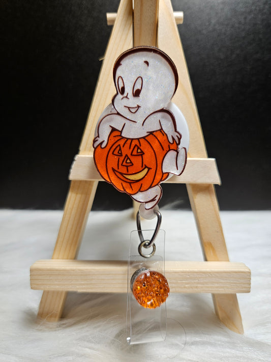 Halloween Casper Badge Reel