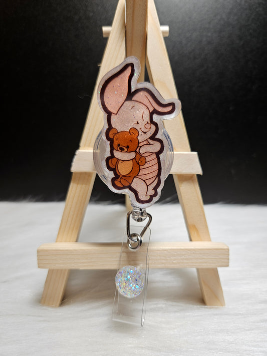 Piglet Badge Reel