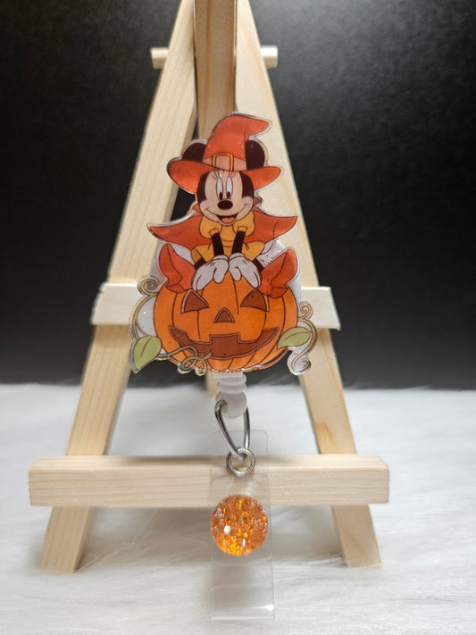 Halloween Minnie Badge Reel