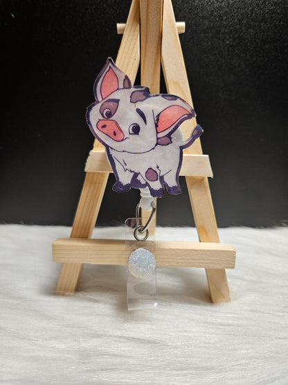 Moana Pig Badge Reel