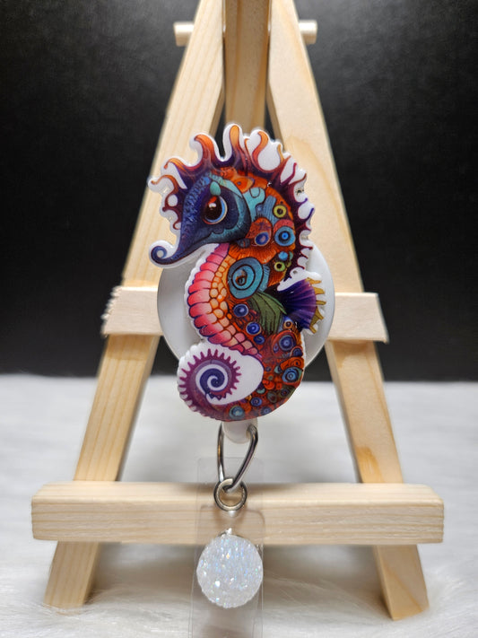 Seahorse Badge Reel