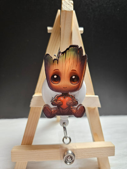 Groot With Heart Badge