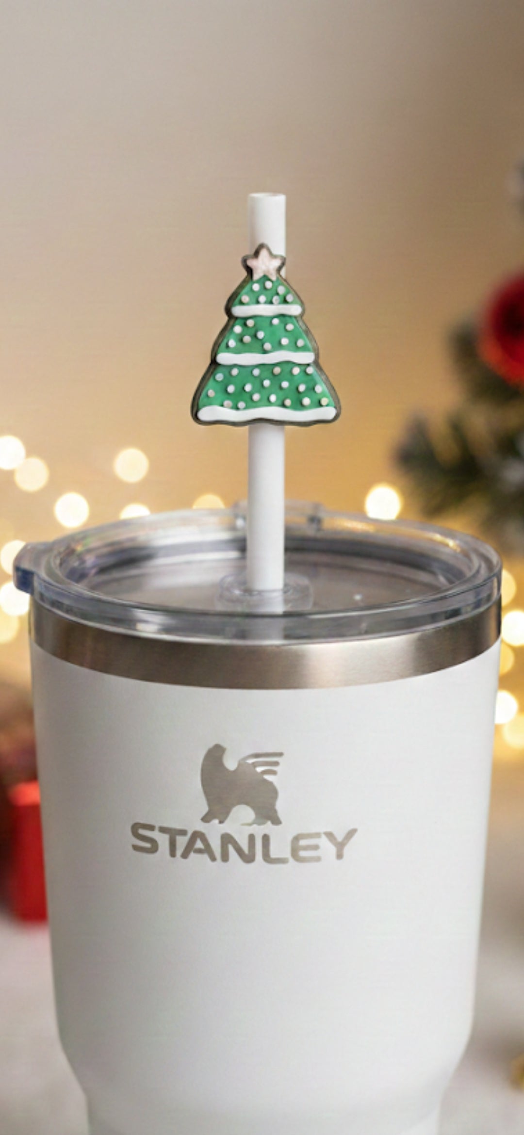 3D Printed Christmas Tree Straw Topper