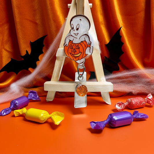 Halloween Casper Badge Reel