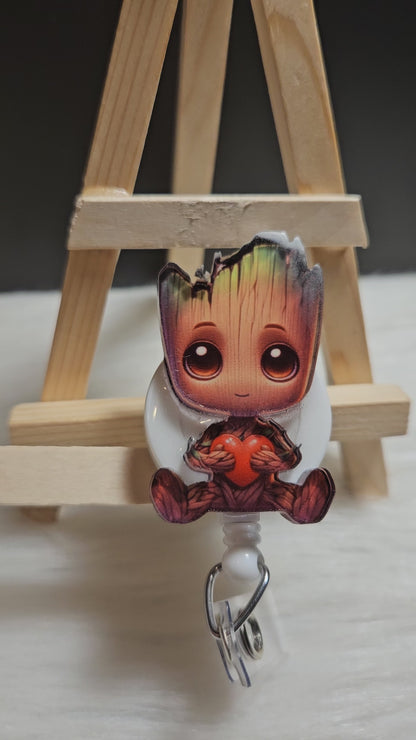 Groot With Heart Badge