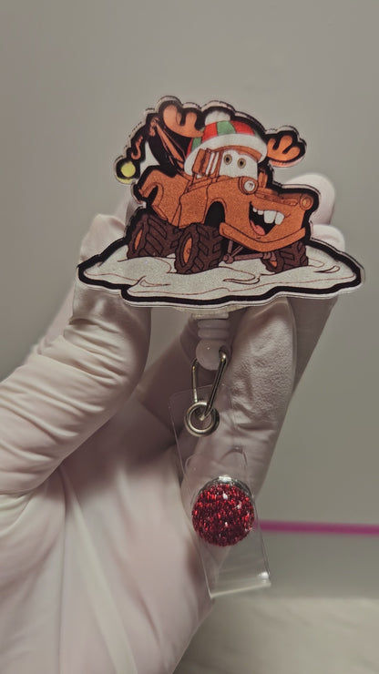 Christmas Mater Badge Reel