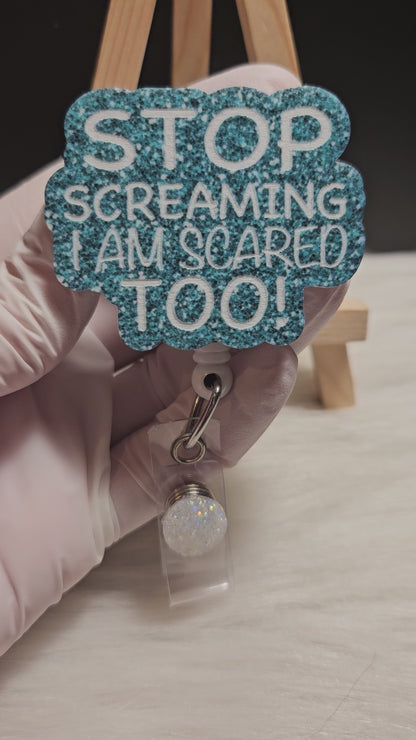 Stop Screaming Badge