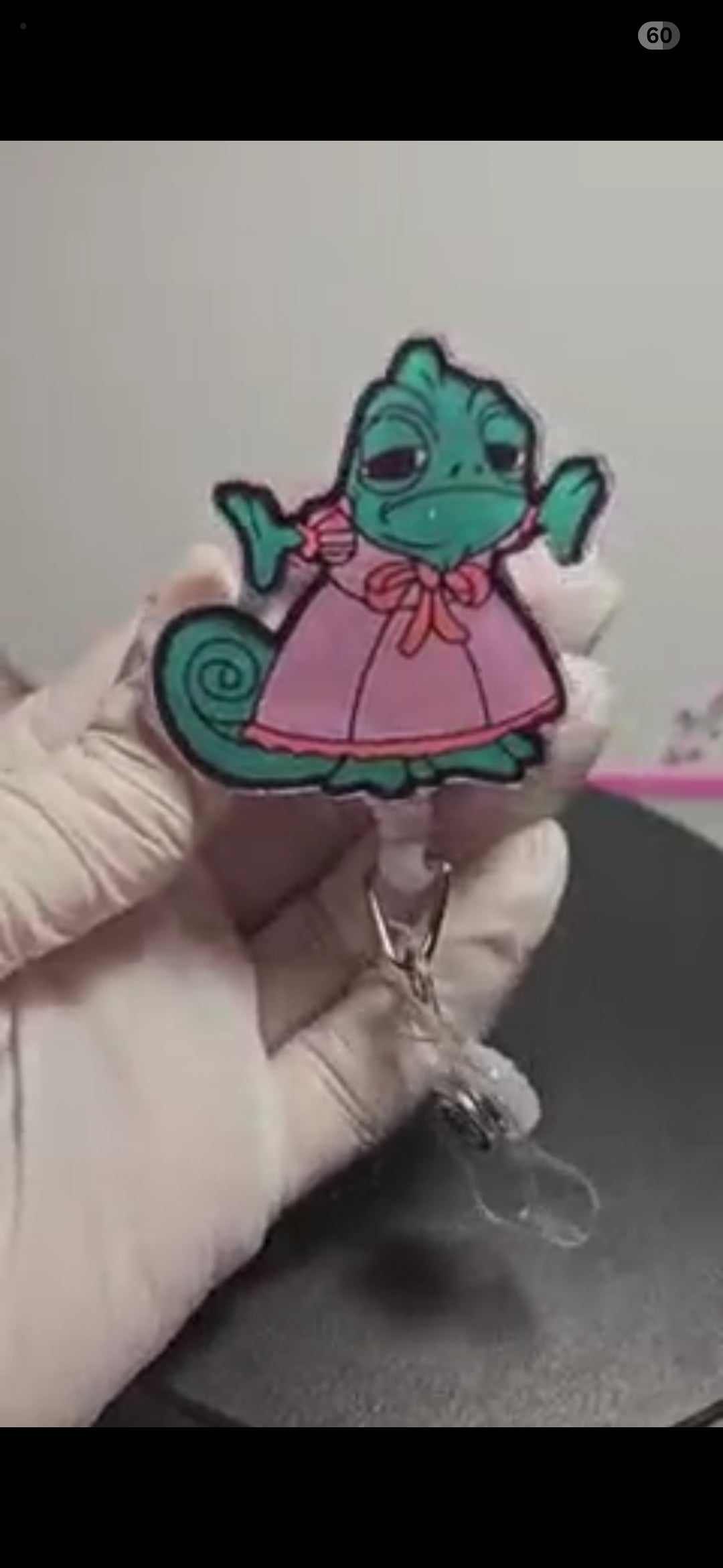 Lizard Pascal Badge Reel