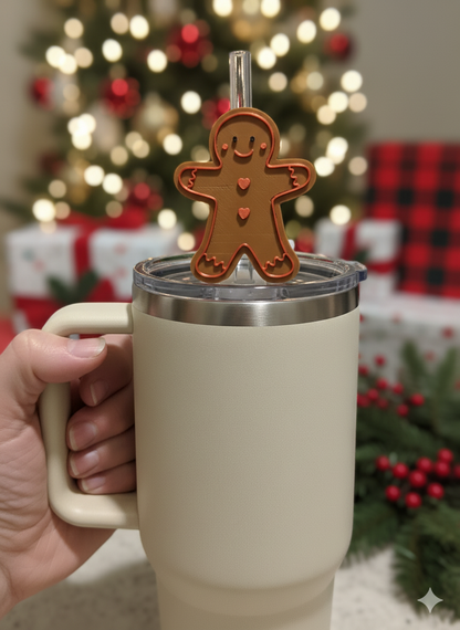 Gingerbread Straw Topper
