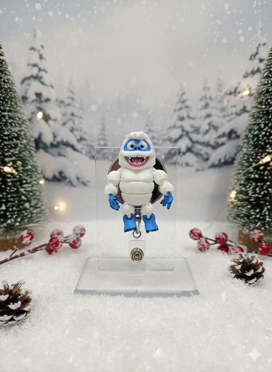 3D Printed Abominable Snowman Badge Reel