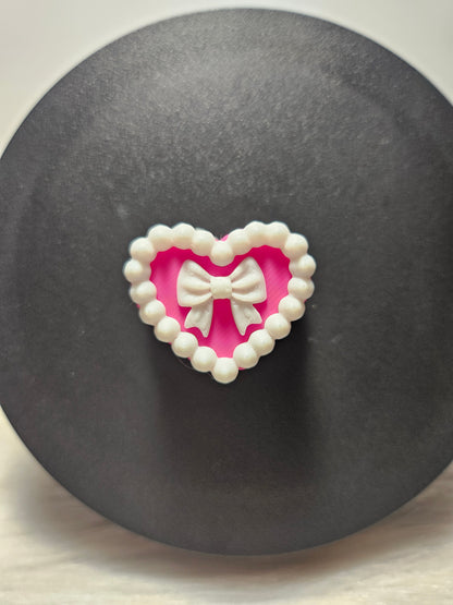 Straw Topper Valentine's Cake