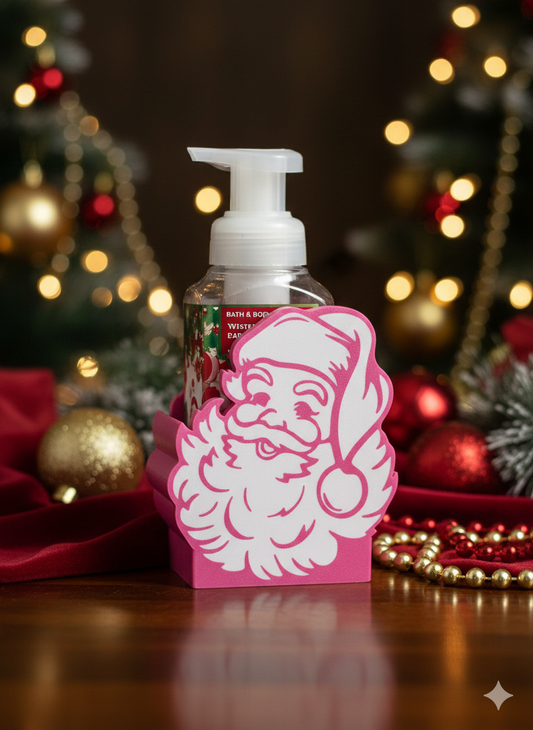 3D Printed Santa Face Liquid Soap Holder